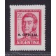 ARGENTINA SERVICIO OFICIAL GJ 755b ESTAMPILLA NUEVA MINT VARIEDAD SOBRECARGA DOBLE U$ 37,50